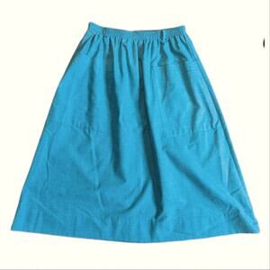 Vintage Alfred Dunner High Rise A Line Fit and Flare Turquoise Skirt